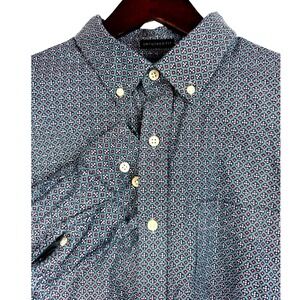 Banana Republic Mens XL Untucked Fit Organic‎ Cotton Oxford Button Down Shirt